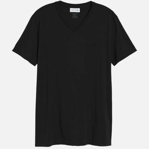 Lacoste FA10614 Mens Premium Pima Cotton V-Neck T-Shirt Tone On Tone Croc Size M